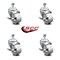Service Caster Semi Steel Swvl TS Caster w/RB w/3"Wheel&12mmStem-4 Swvl w/Top Lck BRK, 4PK SCC-TS20S315-SSR-TLB-M1215-4 - alternate 4